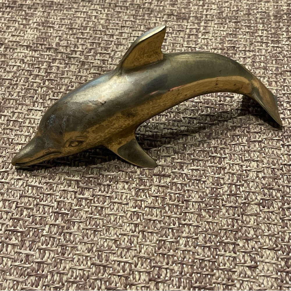 Brass Dolphin Figurine